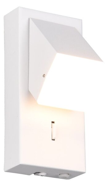 Bela LED stenska svetilka Raglan – Trio