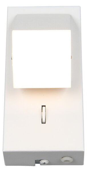 Bela LED stenska svetilka Raglan – Trio