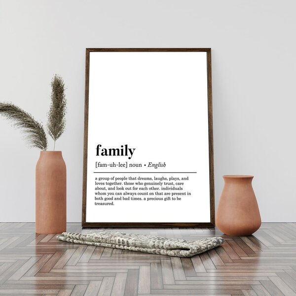 Plakat 50x70 cm Family – Wallity