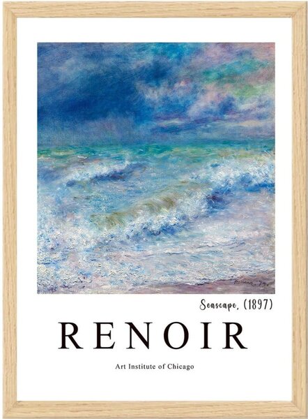 Plakat z okvirjem 35x45 cm Renoir – Wallity