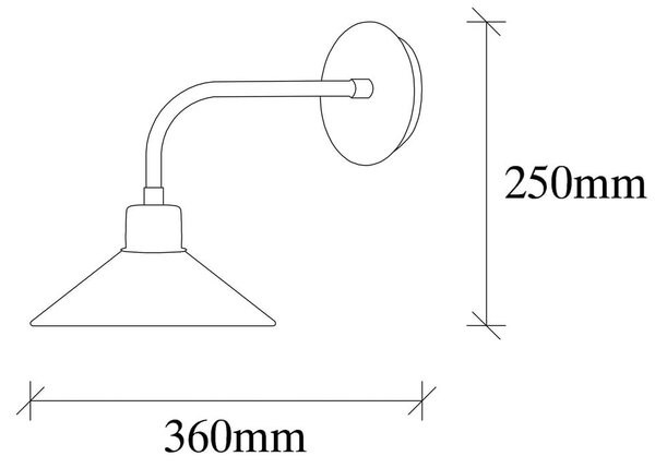 Stenska svetilka v bronasti barvi ø 24 cm Sivani – Opviq lights