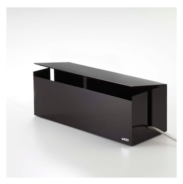 Črno-rjava škatla za polnilce YAMAZAKI Web Cable Box