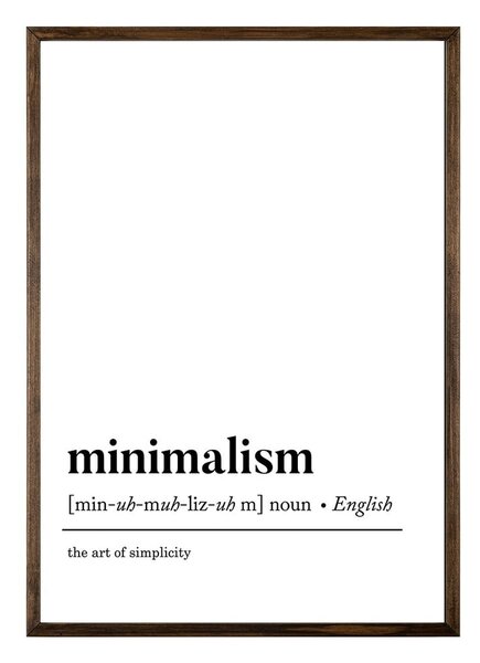 Plakat 50x70 cm Minimalism – Wallity