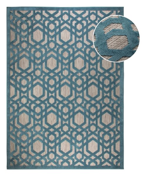 Modra zunanja preproga 230x160 cm Oro - Flair Rugs