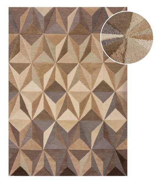 Bež volnena preproga 120x170 cm Reverie – Flair Rugs