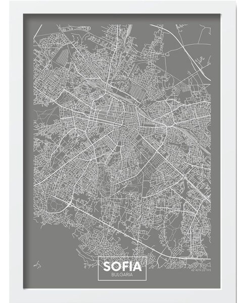 Plakat z okvirjem 40x55 cm Sofia – Wallity