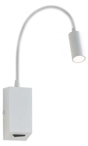 Redo 01-1193 - LED Fleksibilna mala svetilka HELLO LED/3W/230V bela