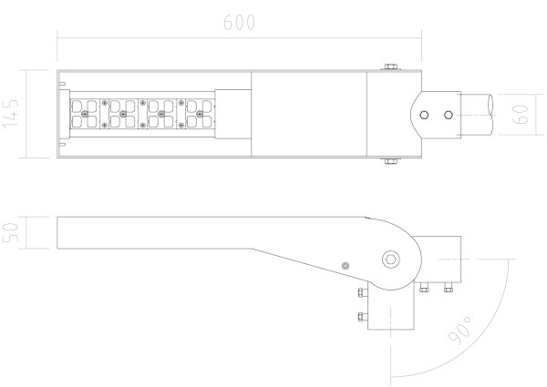 APLED - LED Ulična svetilka FLEXIBO PREMIUM LED/19W/90-265V IP65