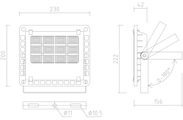 APLED - LED Zunanji reflektor PRO LED/30W/230V IP66 3000lm 6000K