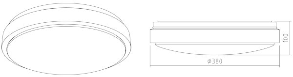 APLED - LED Stropna svetilka LENS R TRICOLOR LED/24W/230V IP41 1680lm