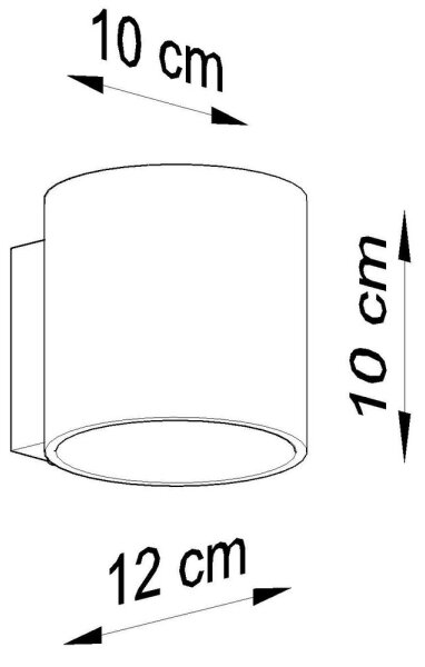 Sollux SL.0566 - Stenska svetilka ORBIS 1 1xG9/40W/230V antracit