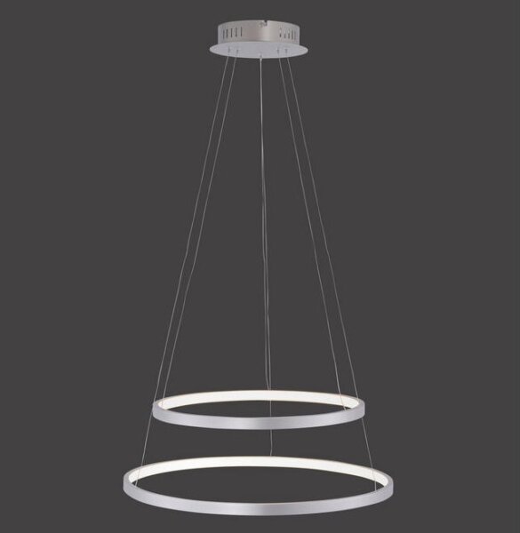 Leuchten Direkt 11525-21 - LED Lestenec na vrvici CIRCLE 1xLED/15W/230V + LED/25W