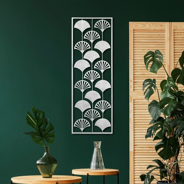 Kovinska stenska dekoracija 32x90 cm Gingko – Wallity