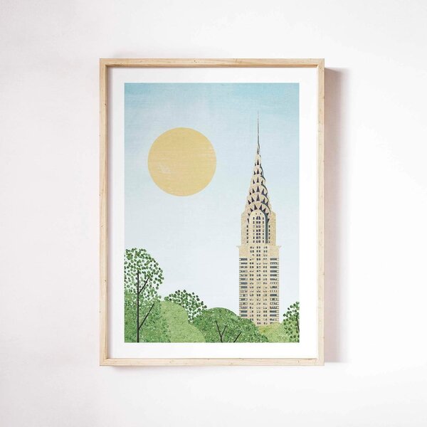 Plakat 30x40 cm Chrysler Building - Travelposter