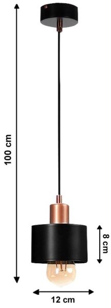 Lestenec na vrvici BODO 1xE27/60W/230V