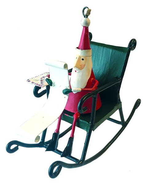 Božični viseči okrasek G-Bork Santa in Rocking Chair