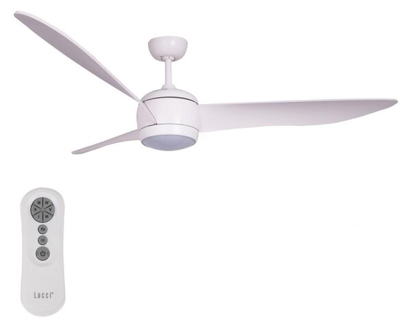 Lucci air 512911 - LED Stropni ventilator AIRFUSION LED/20W/230V les/bela + Daljinski upravljalnik