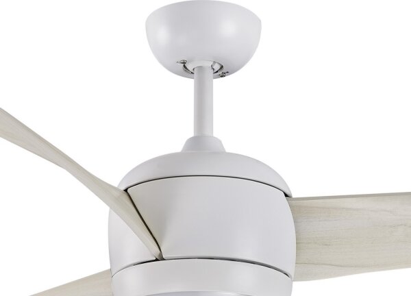 Lucci air 512911 - LED Stropni ventilator AIRFUSION LED/20W/230V les/bela + Daljinski upravljalnik