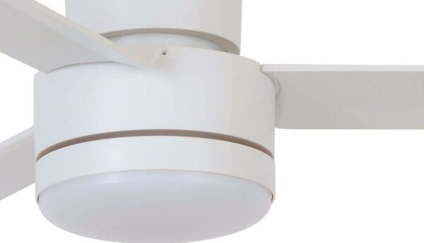 BAYSIDE 213036 - LED Stropni ventilator LAGOON GX53/17W/230V bela + Daljinski upravljalnik