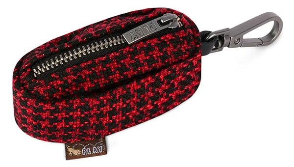 Torbica za vrečke Houndstooth Red/Black - P.L.A.Y