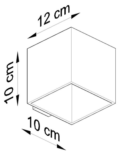 Temno siva stenska svetilka Geo – Nice Lamps