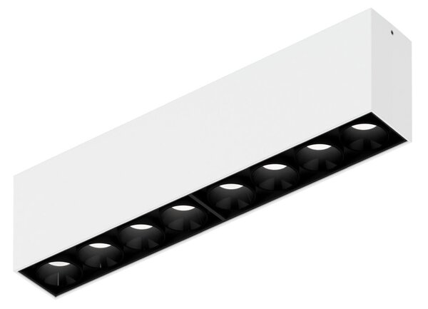 Wever & Ducré Lighting WEVER DUCRÉ LED-stropna svetilka Linoo 8.0, črno-bela kovina, zatemnjen, Črna, Dnevna soba / jedilnica, Aluminij, Sodobni, Strop z več plameni