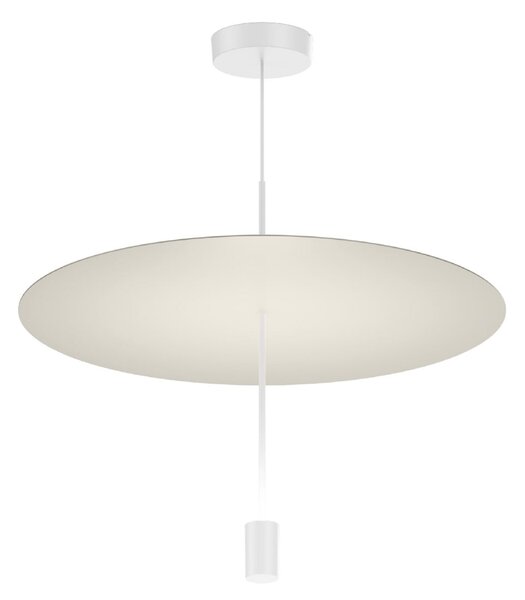 Wever & Ducré Lighting WEVER DUCRÉ LED-visoka svetilka Shedda Ø 55 cm, sivo-satenasta, 2700 K, zatemnjen, Siva, Dnevna soba / jedilnica, Aluminij, Sodobni