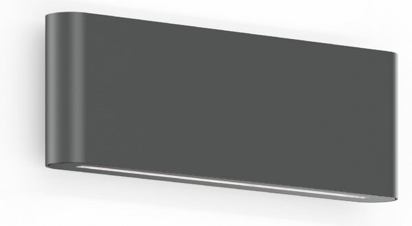 Wever & Ducré Lighting WEVER & DUCRÉ LED-stenna svetilka za zunanjo uporabo Kiosk 2.0, antracit,, zatemnjen, Črna, Aluminij, Sodobni