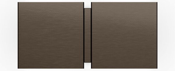 Wever & Ducré Lighting WEVER DUCRÉ stenska svetilka CG Square, bronasta, širina 21 cm, 2-žarilna, Bronasta / starinska medenina, Dnevna soba / jedilnica, Kovina, Sodobni