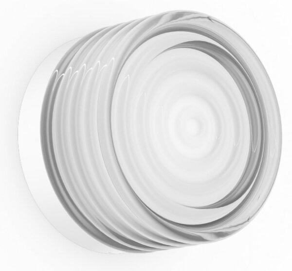 Wever & Ducré Lighting WEVER DUCRÉ LED-stenna svetilka Hajo bela/prozorna, fazno regulirana 2700K, zatemnjen, Prozorna, Kopalnica, Steklo, Sodobni