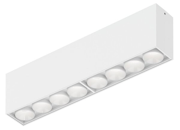 Wever & Ducré Lighting WEVER DUCRÉ LED-stropna svetilka Linoo 8.0, bel mat kovinski, zatemnjen, Bela, Dnevna soba / jedilnica, Aluminij, Sodobni, Strop z več plameni