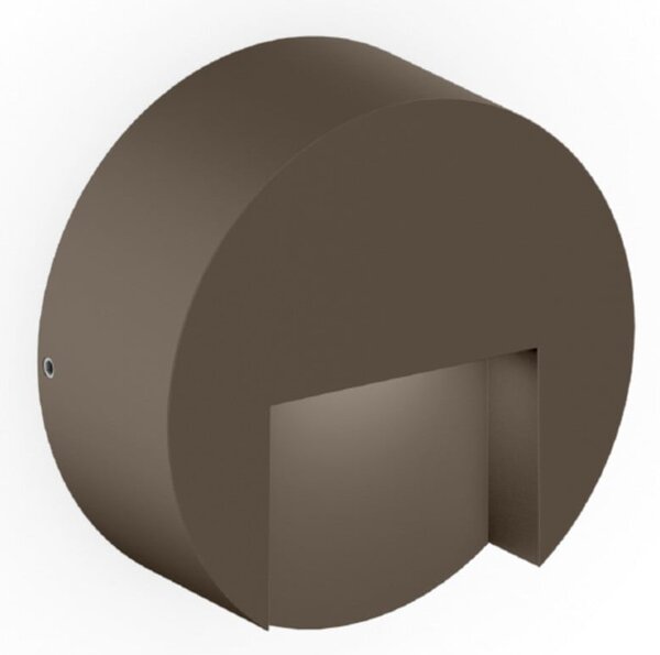 Wever & Ducré Lighting WEVER DUCRÉ LED-stenna svetilka za zunanjo uporabo Reto Round 0,8, bronasta, zatemnjen, Bronasta / starinska medenina, Aluminij, Sodobni, Stenska vtičnica spodaj