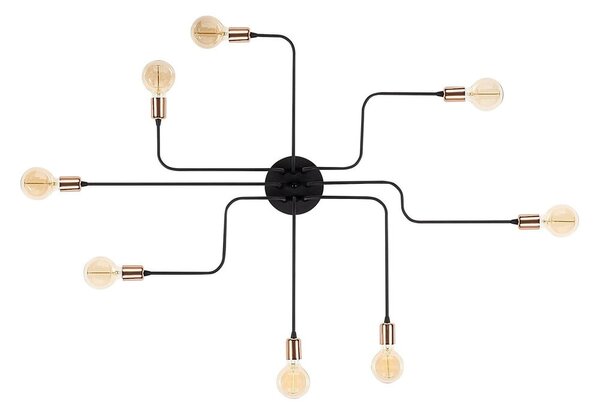 Črna/bronasta stenska svetilka Truva – Opviq lights