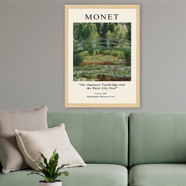 Plakat z okvirjem 35x45 cm Claude Monet – Wallity