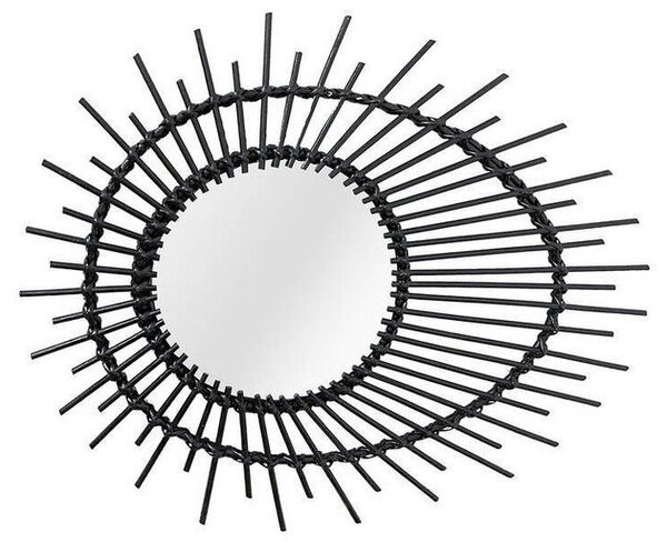 STENSKO OGLEDALO, 58/47/2 cm les, steklo, leseni material