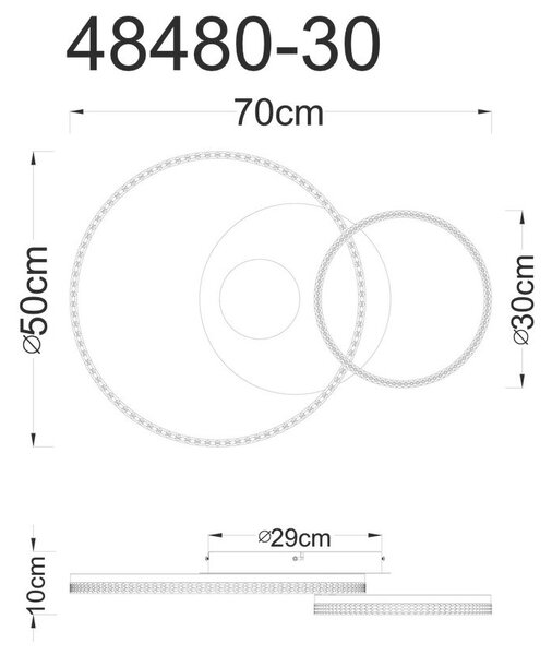 STROPNA LED-SVETILKA Sanford 3000 K 230 V