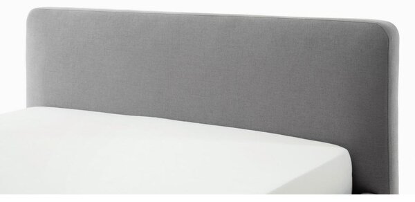 OBLAZINJENA POSTELJA 180 cm x 200 cm , tekstil svetlo siva