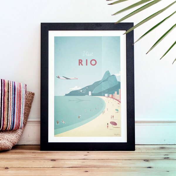 Plakat Travelposter Rio, 50 x 70 cm