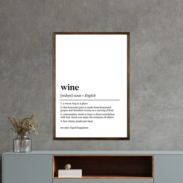 Plakat 50x70 cm Wine – Wallity