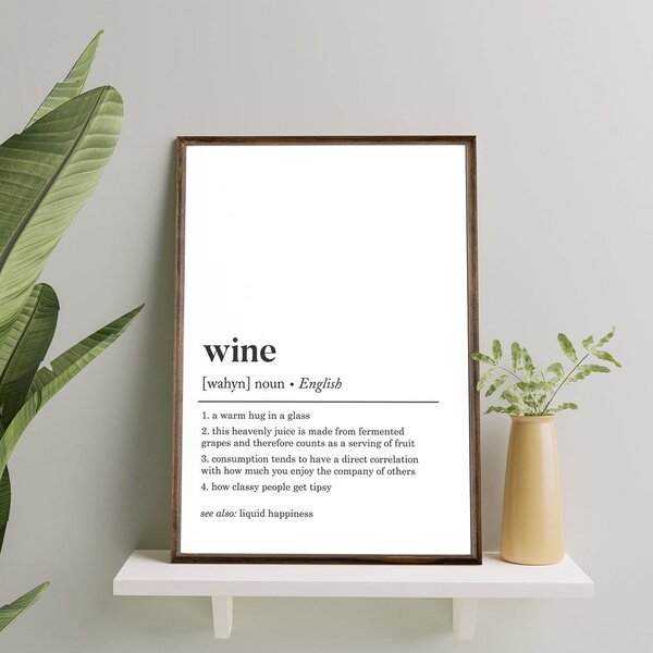 Plakat 50x70 cm Wine – Wallity