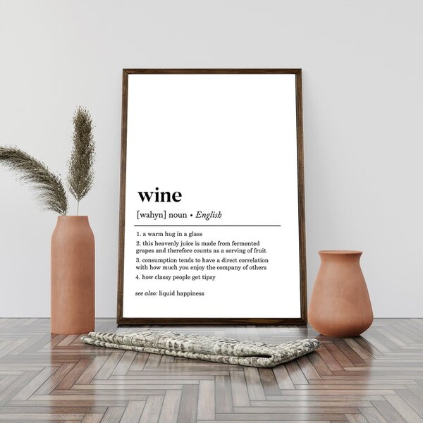 Plakat 50x70 cm Wine – Wallity