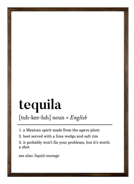 Plakat 50x70 cm Tequila – Wallity