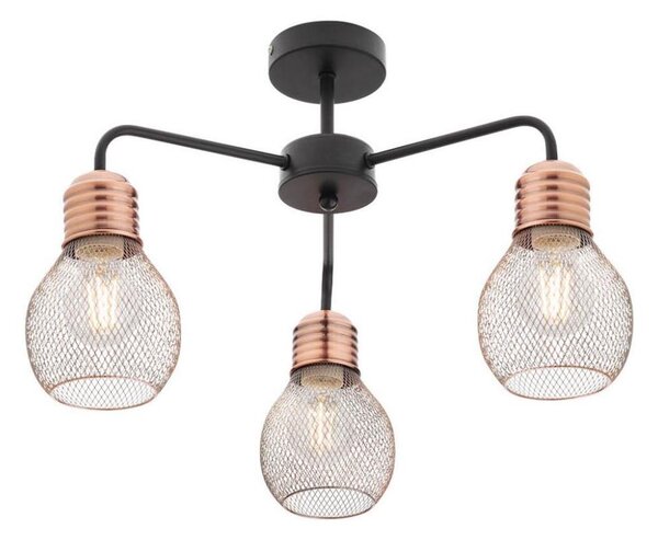 Redo 01-1576 - Nadgradni lestenec EDISON 3xE27/42W/230V