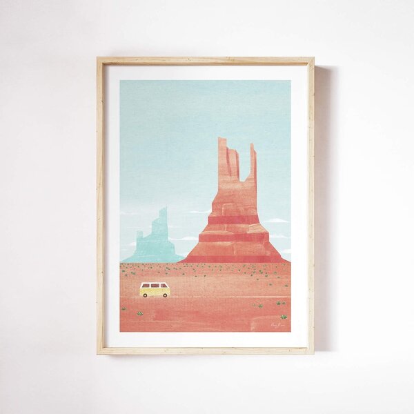 Plakat 30x40 cm Monument Valley - Travelposter