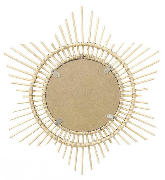 STENSKO OGLEDALO, 70/70/2 cm les, steklo, leseni material