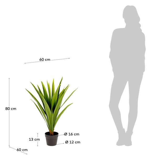 Umetna rastlina (višina 80 cm) Yucca – Kave Home