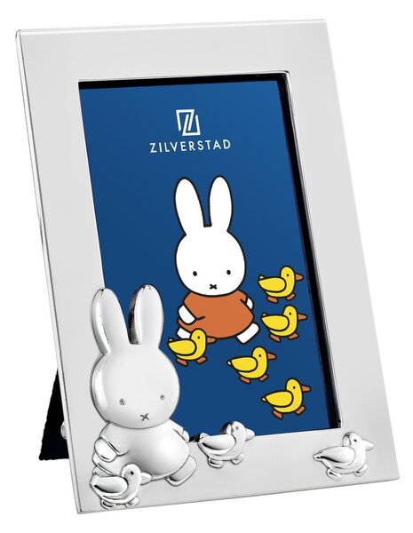 Kovinski stoječ okvir v srebrni barvi 7x10 cm Miffy – Zilverstad