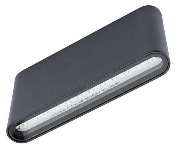 LED Zunanja stenska svetilka FLOW 2xLED/6W/230V IP54 črna