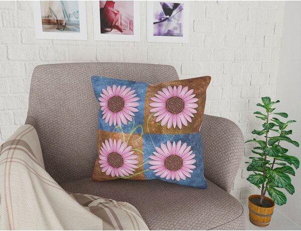 Prevleka za blazino Vitaus Flower Quatrio Hanna, 43 x 43 cm