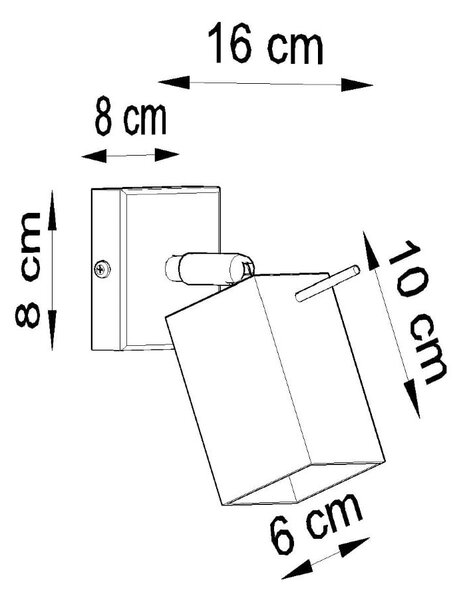 Siva stenska svetilka Toscana – Nice Lamps